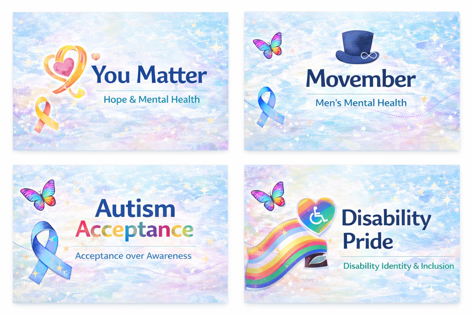 Awareness campaign banners