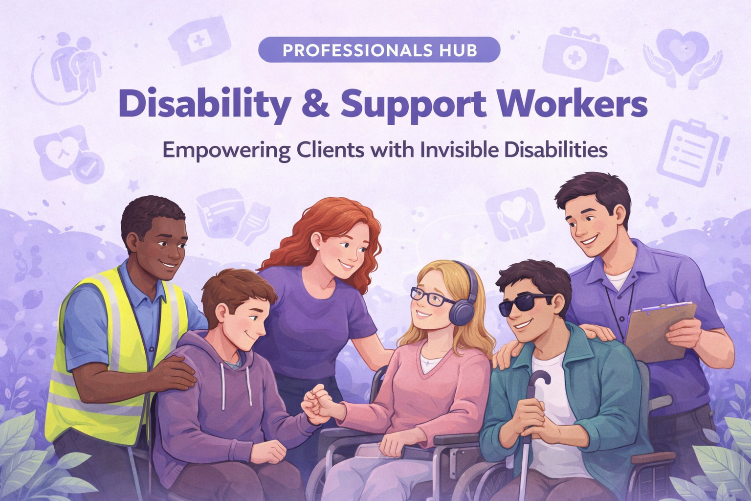 Professionals Hub banner — Disability & Support Workers