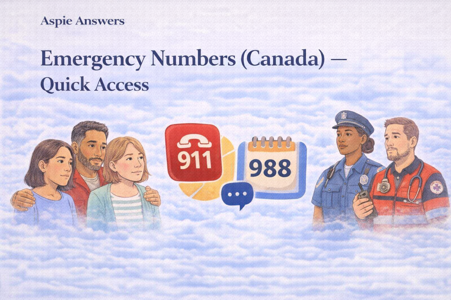Emergency Numbers Canada — Quick Access banner
