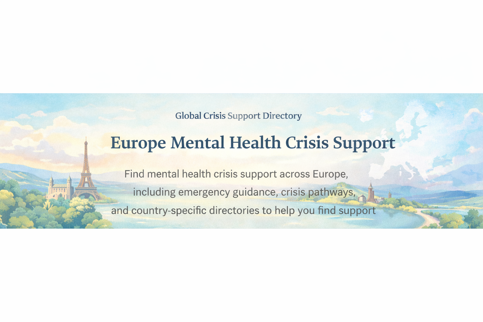 Europe Mental Health Crisis Support banner