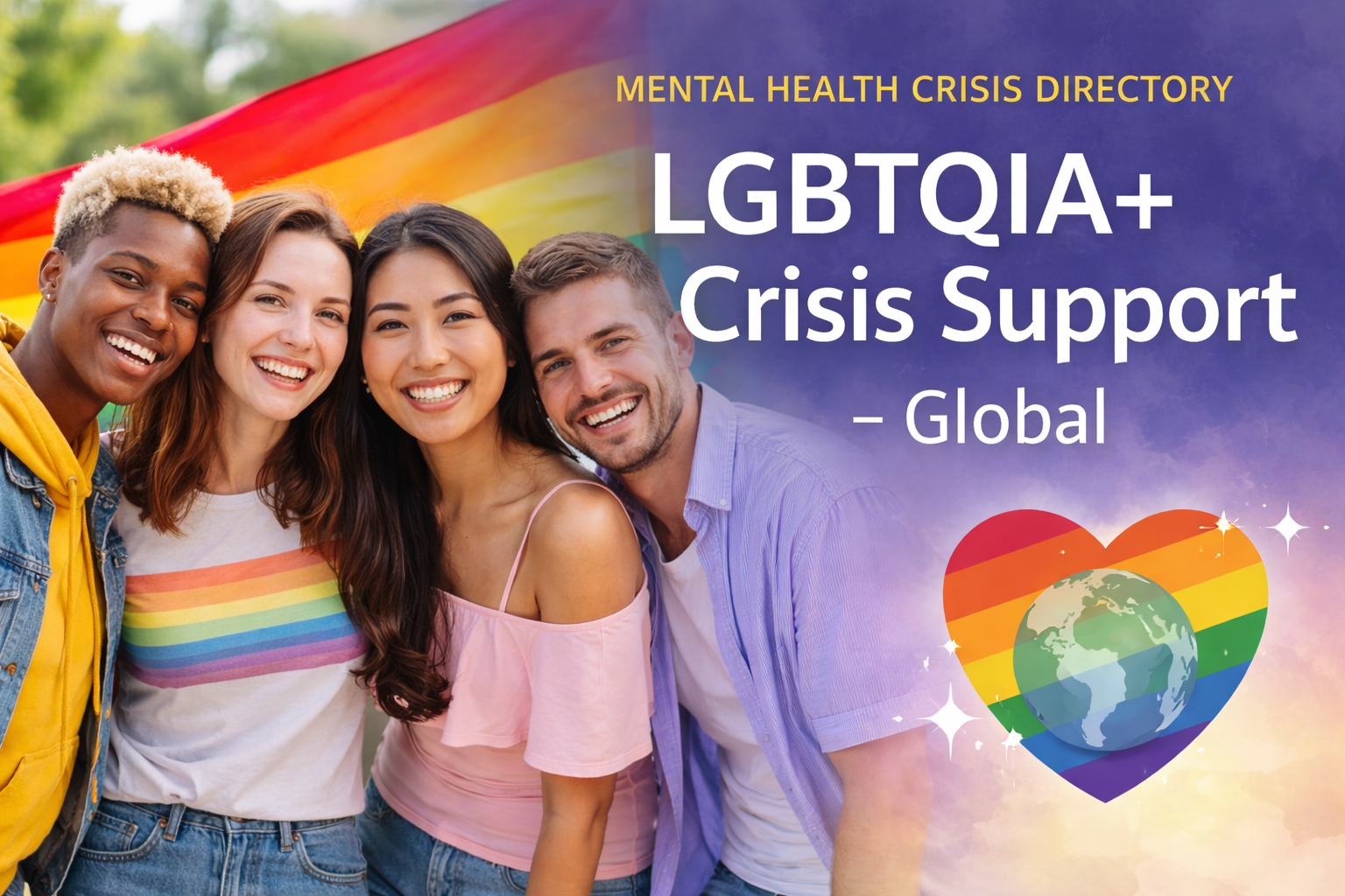 LGBTQIA+ Crisis Support – Global banner