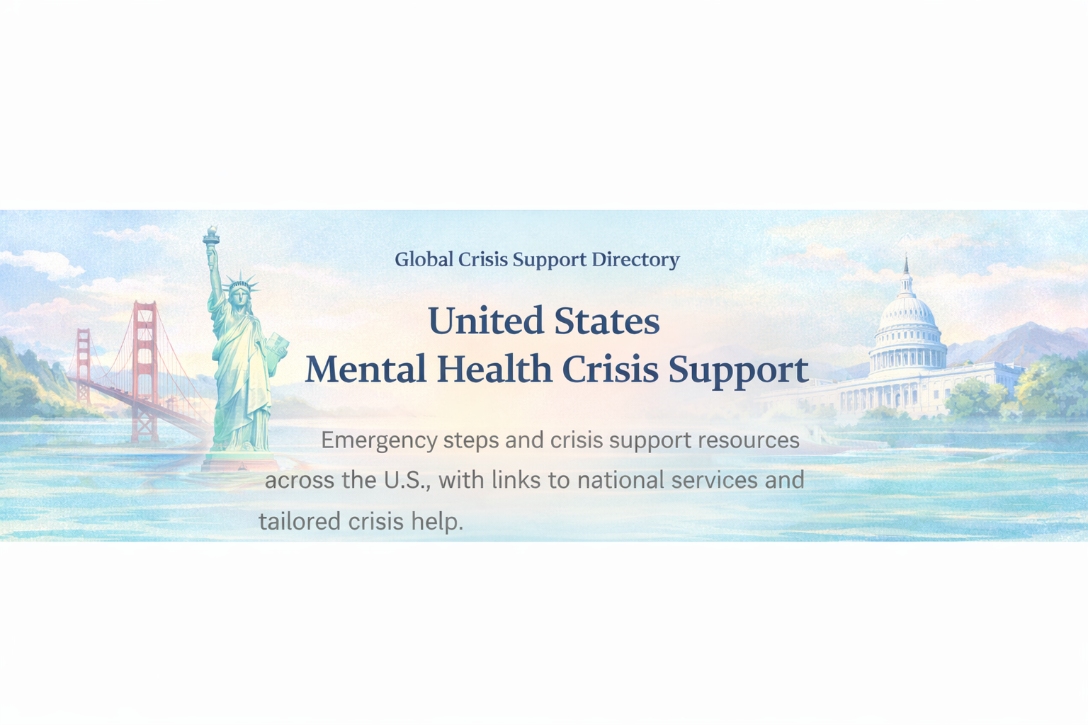 United States Mental Health Crisis Support banner