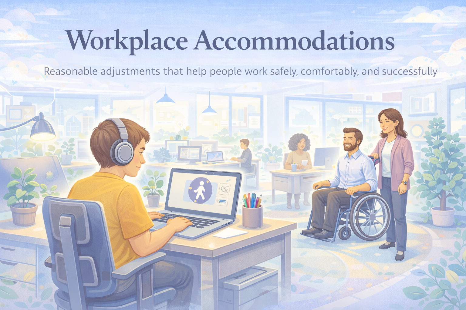 Workplace Accommodations — reasonable adjustments support banner