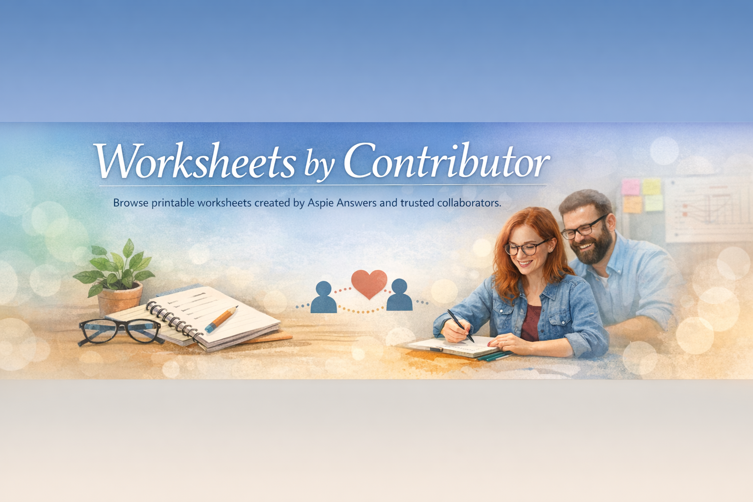 Worksheets by Contributor banner