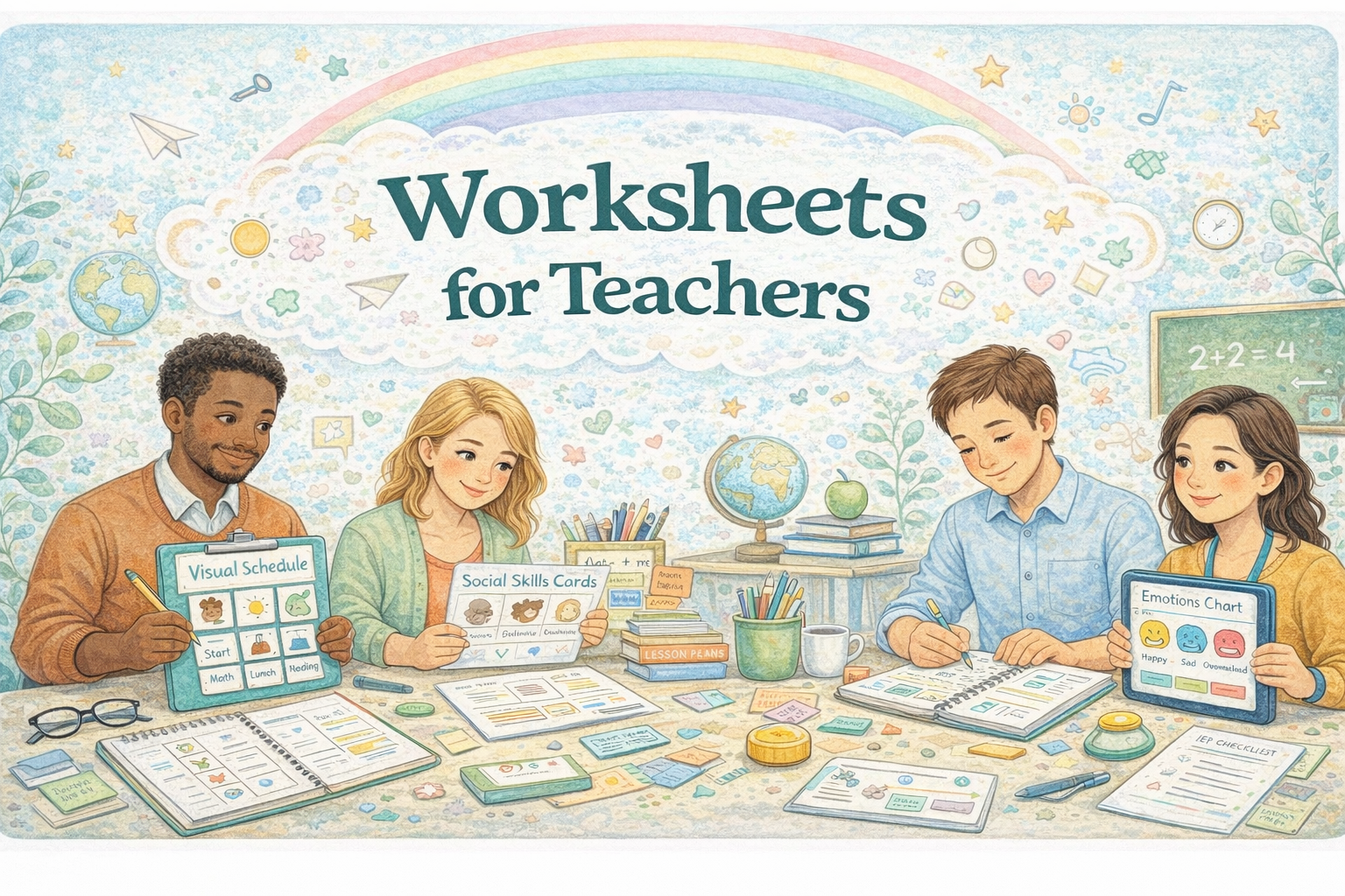 Worksheets for Teachers banner — Aspie Answers
