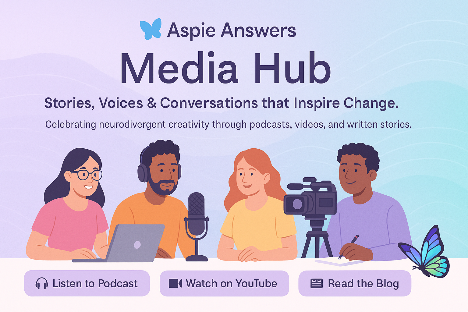 Aspie Answers Media Hub banner