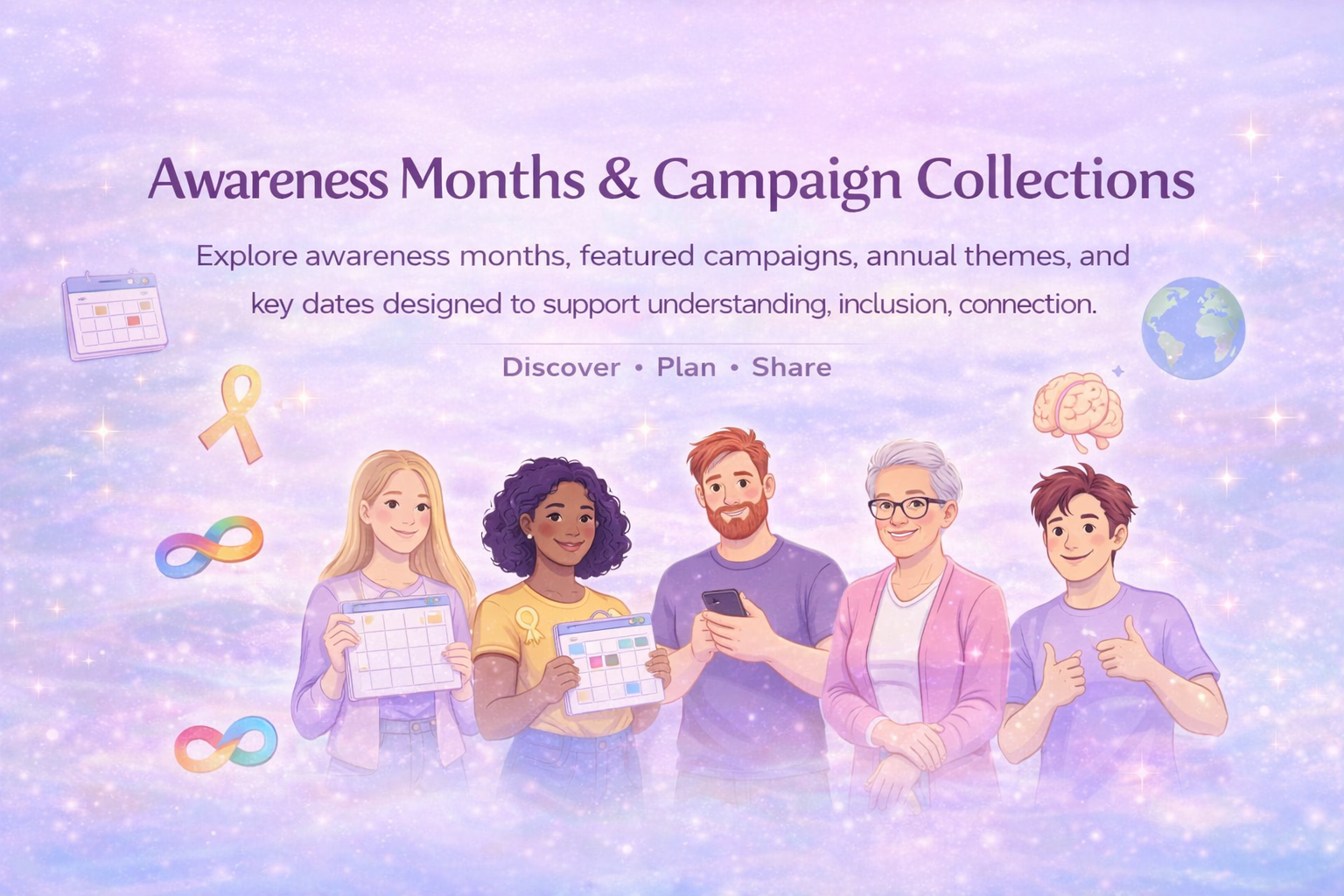 Awareness Months and Campaign Collections banner