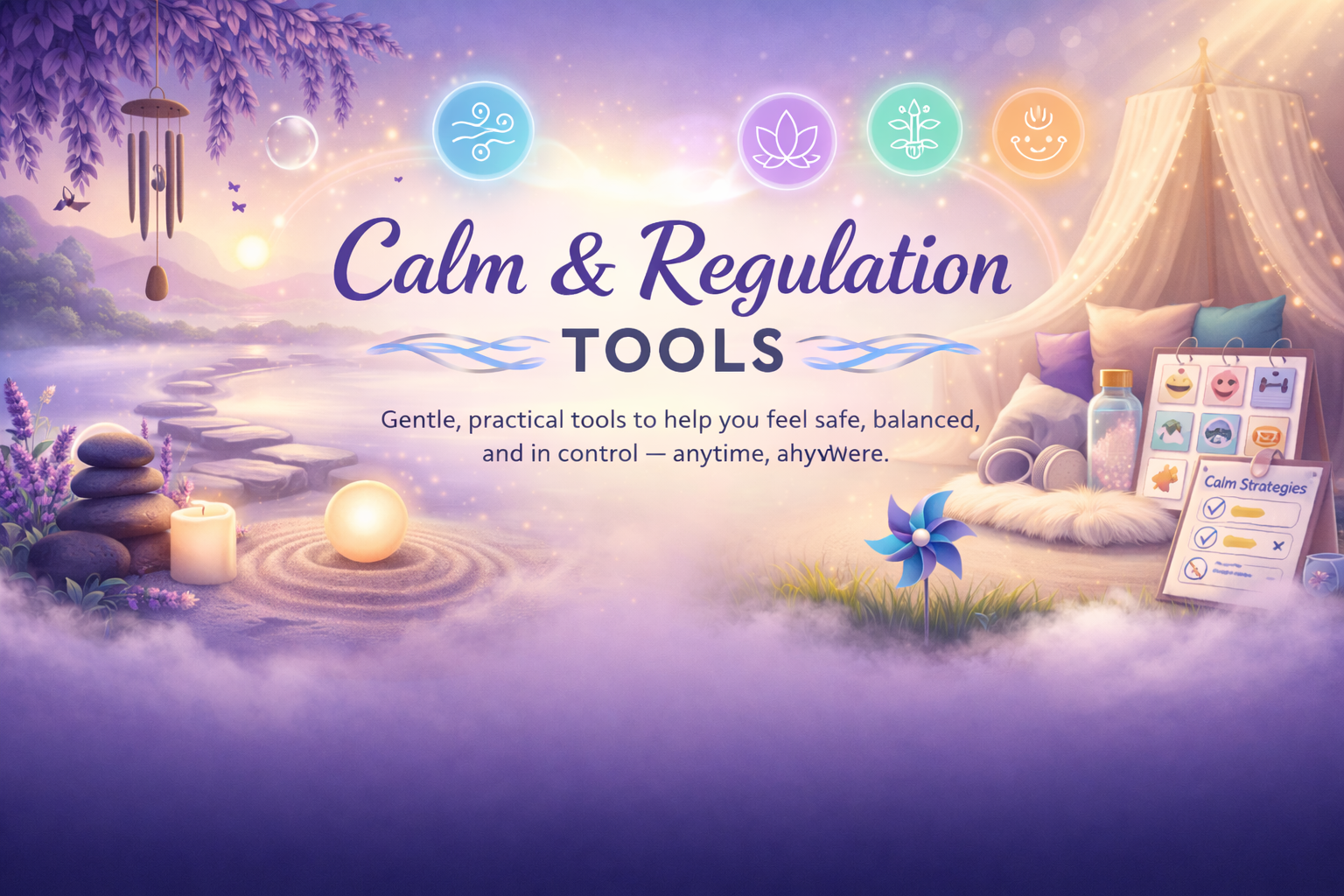 Calm and Regulation Tools banner
