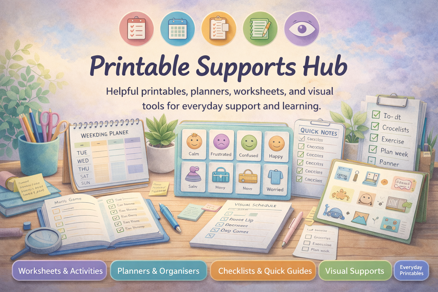Printable Supports Hub banner