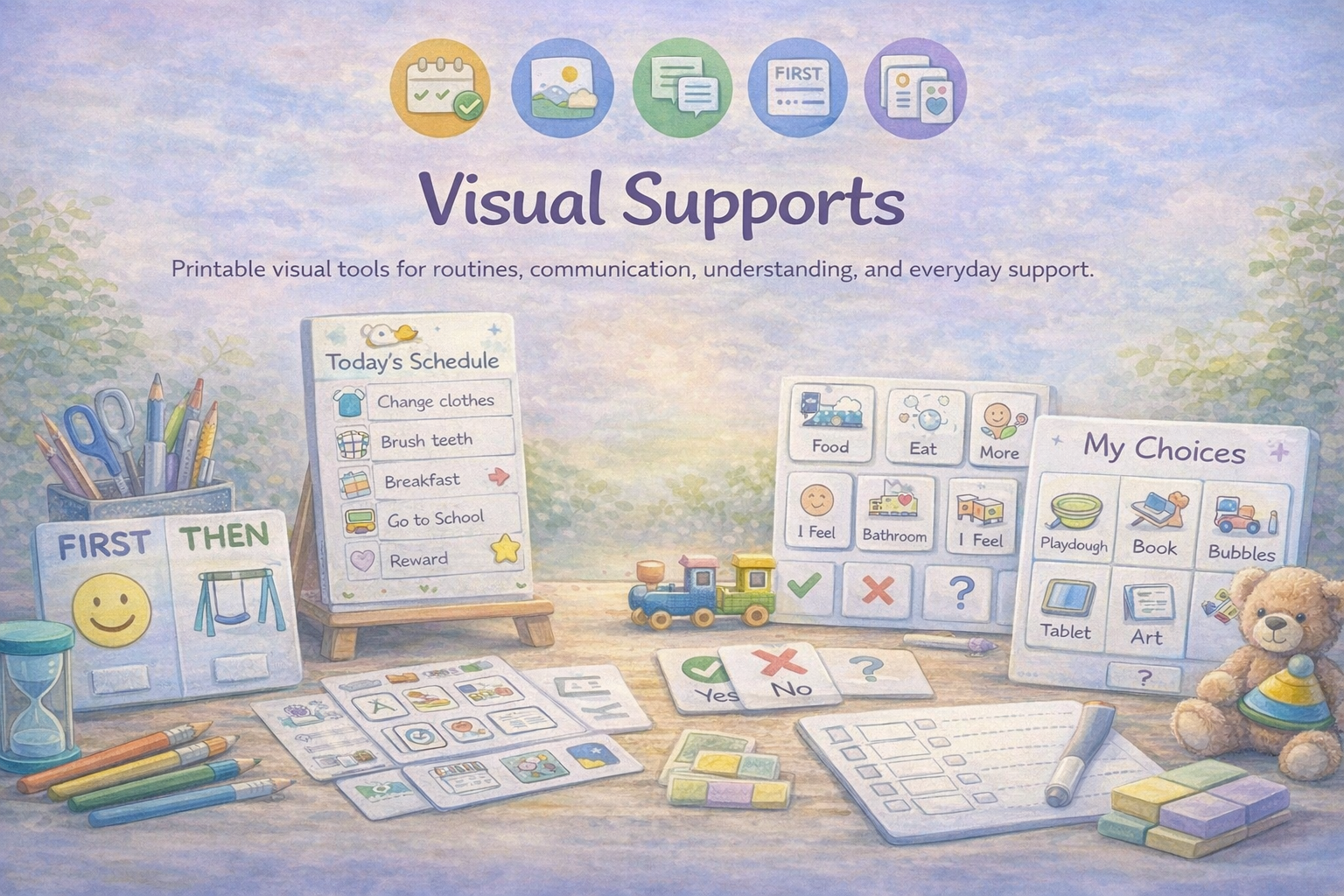 Visual Supports banner