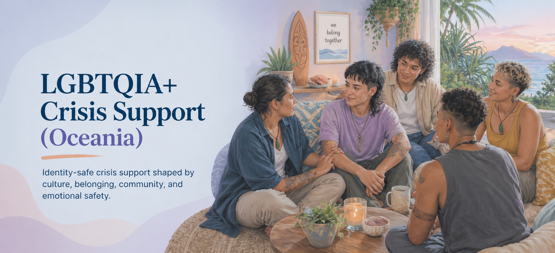 LGBTQIA Crisis Support Oceania banner