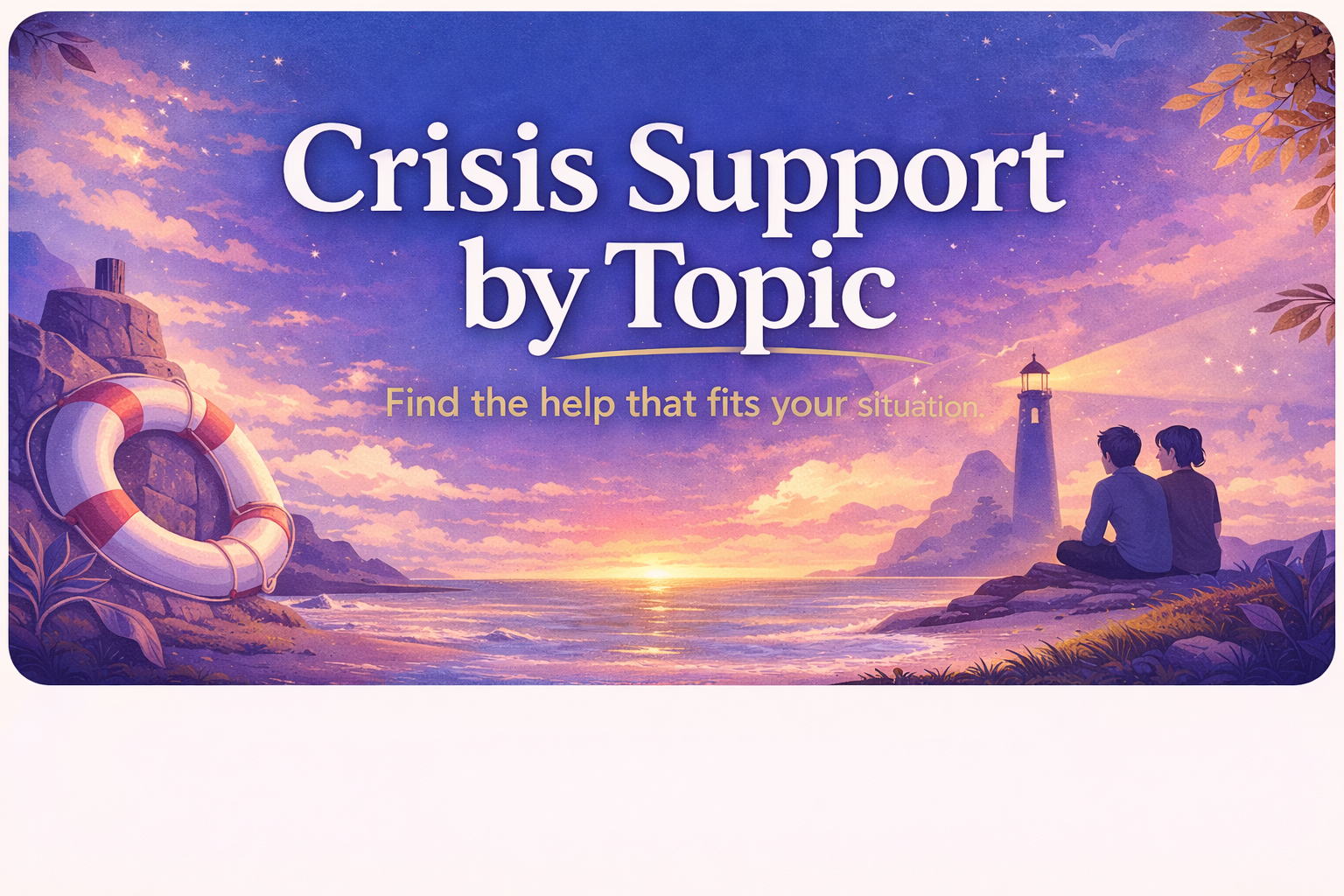 Crisis Support by Topic Worldwide banner