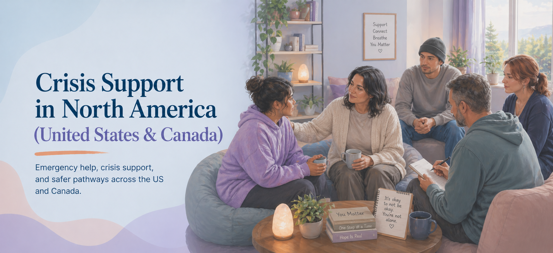 Crisis Support in North America United States and Canada banner