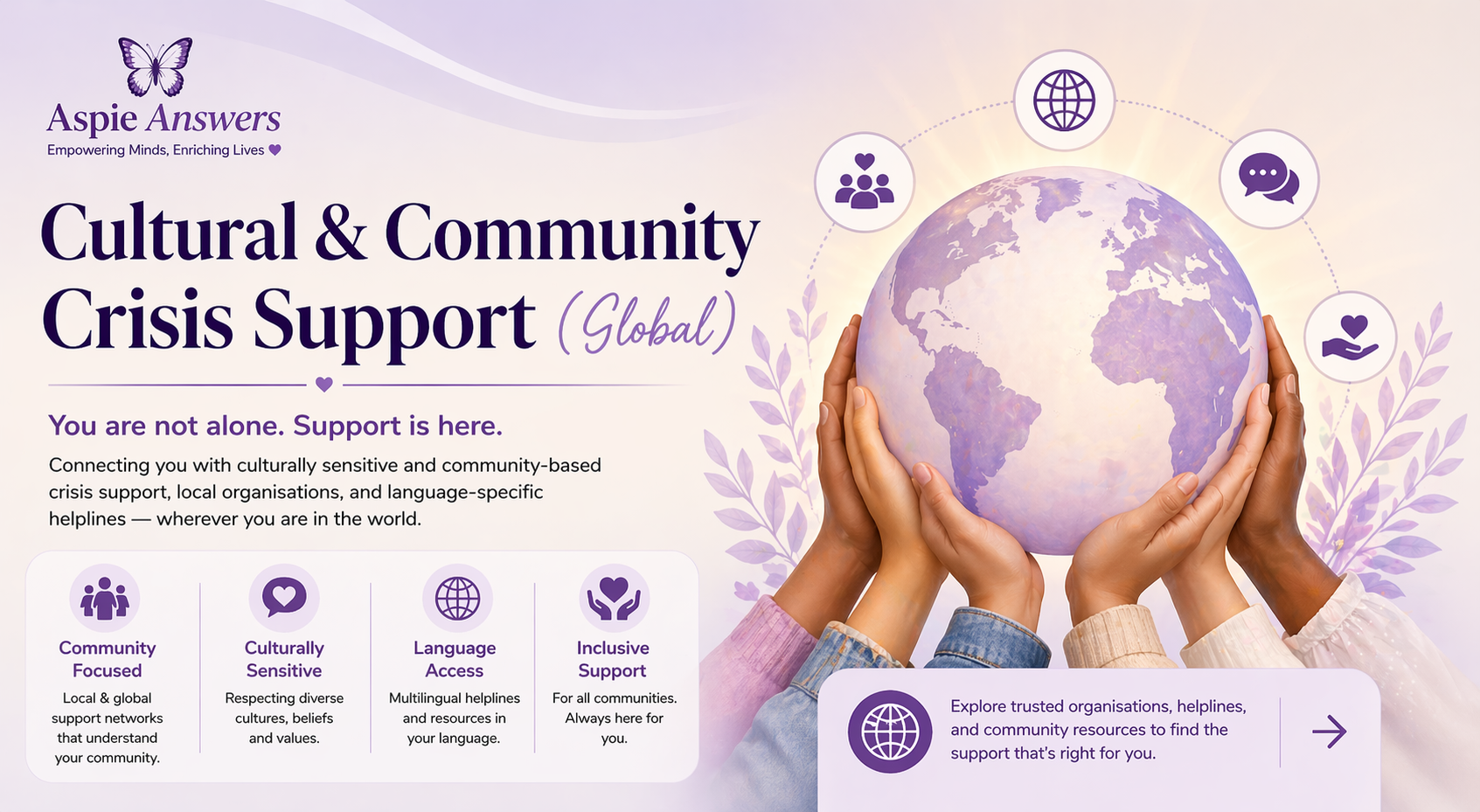 Cultural and Community Crisis Support Global banner