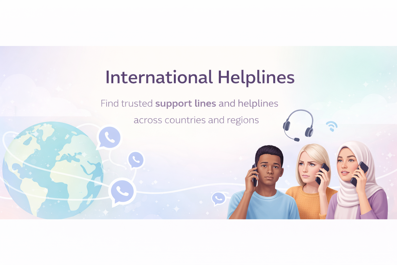 International Helplines Banner