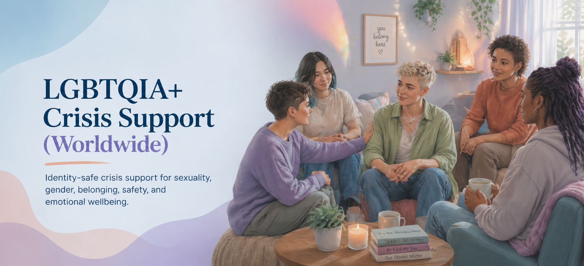 LGBTQIA Crisis Support Worldwide banner