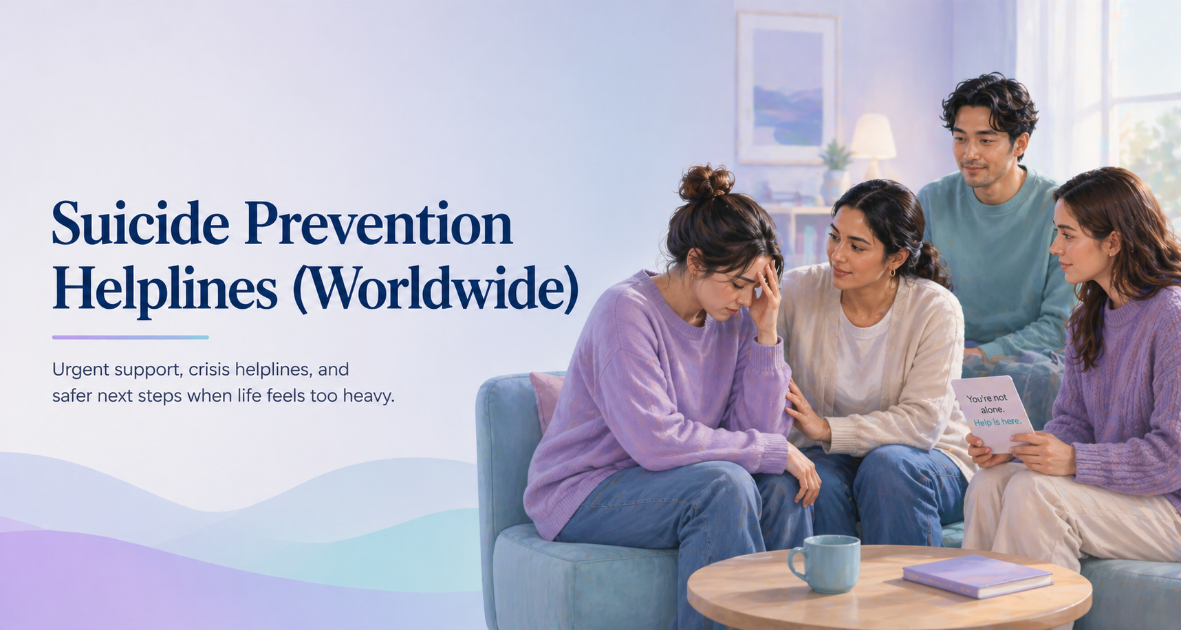 Suicide Prevention Helplines Worldwide banner – Aspie Answers