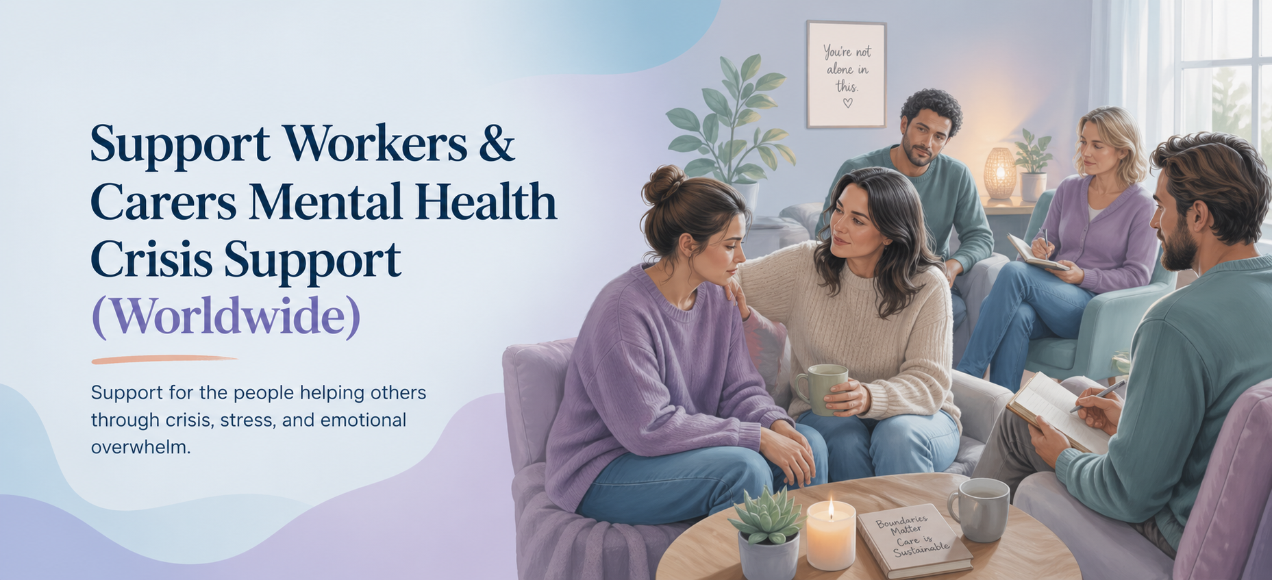 Support Workers and Carers Mental Health Crisis Support Worldwide banner