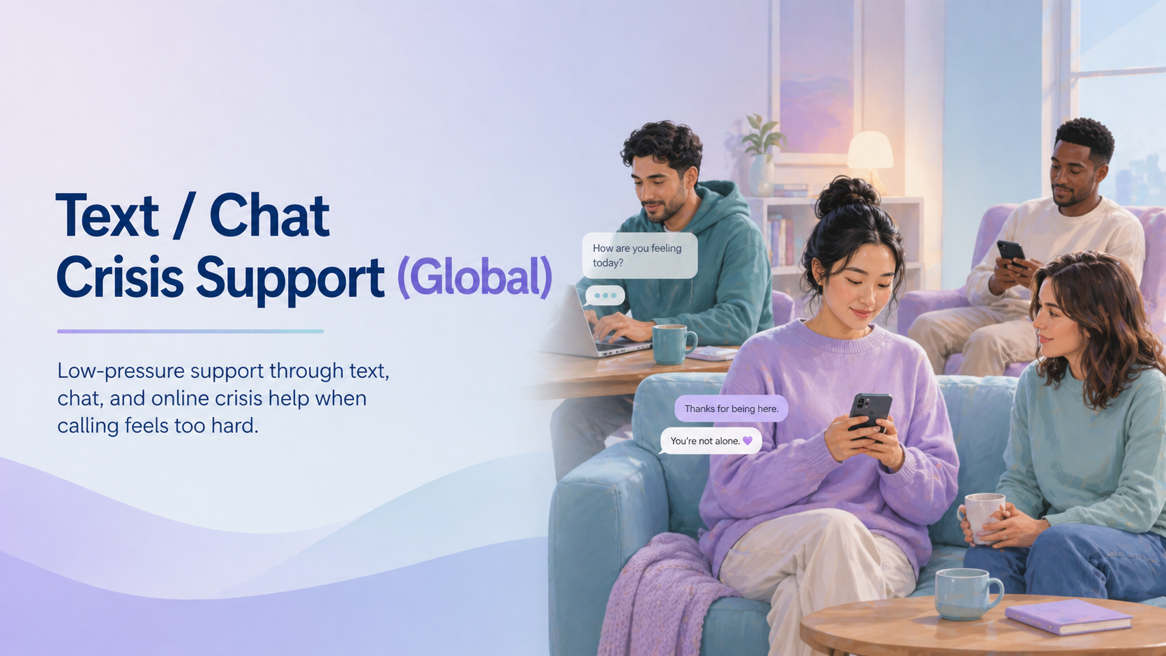 Text and Chat Crisis Support Global banner – Aspie Answers