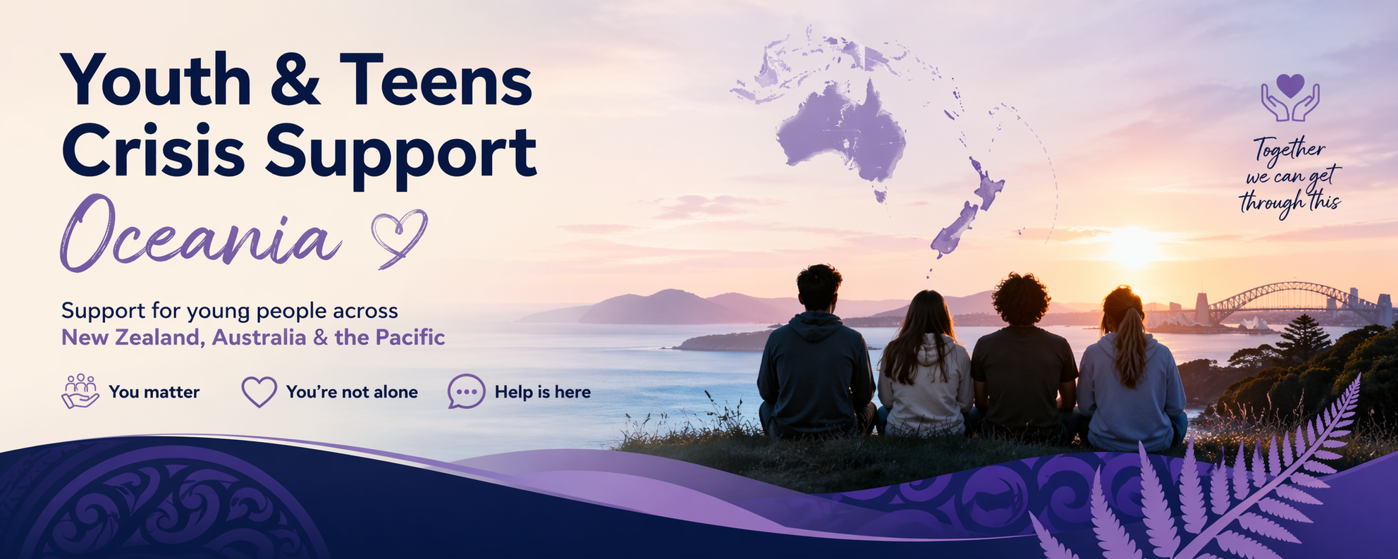 Youth and Teens Crisis Support Oceania banner