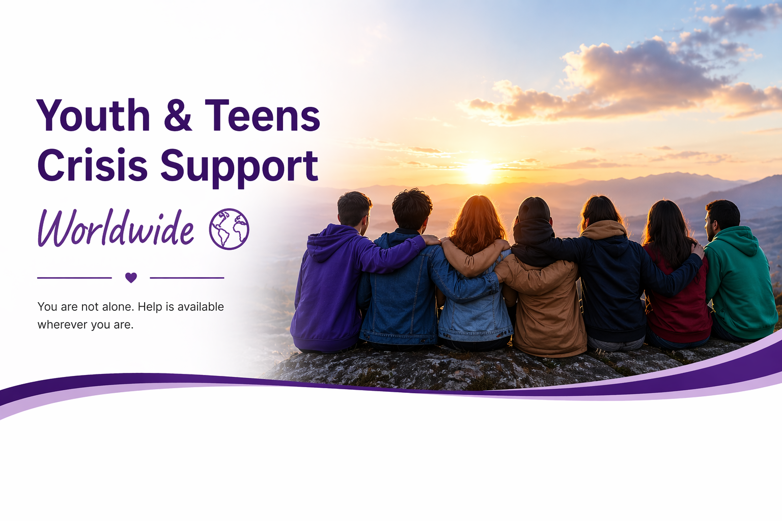 Youth and Teens Crisis Support Worldwide banner