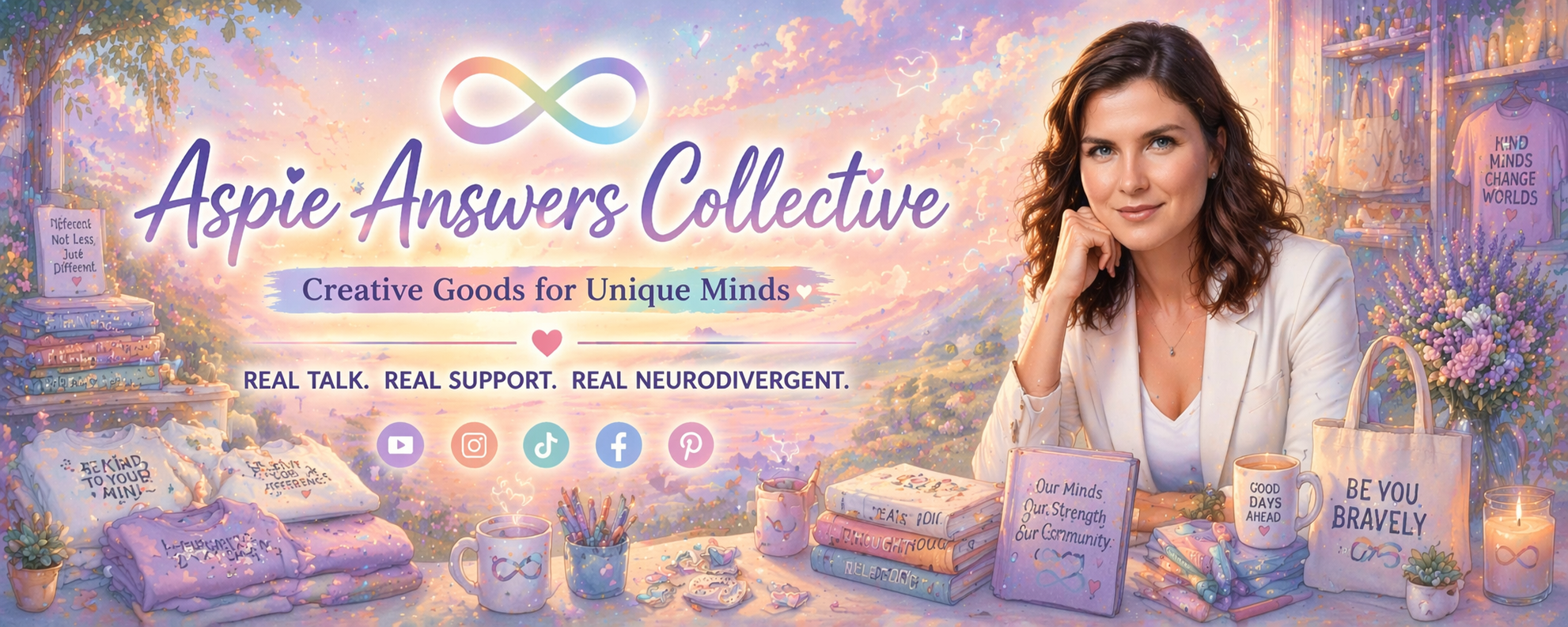 Aspie Answers Collective Shop banner