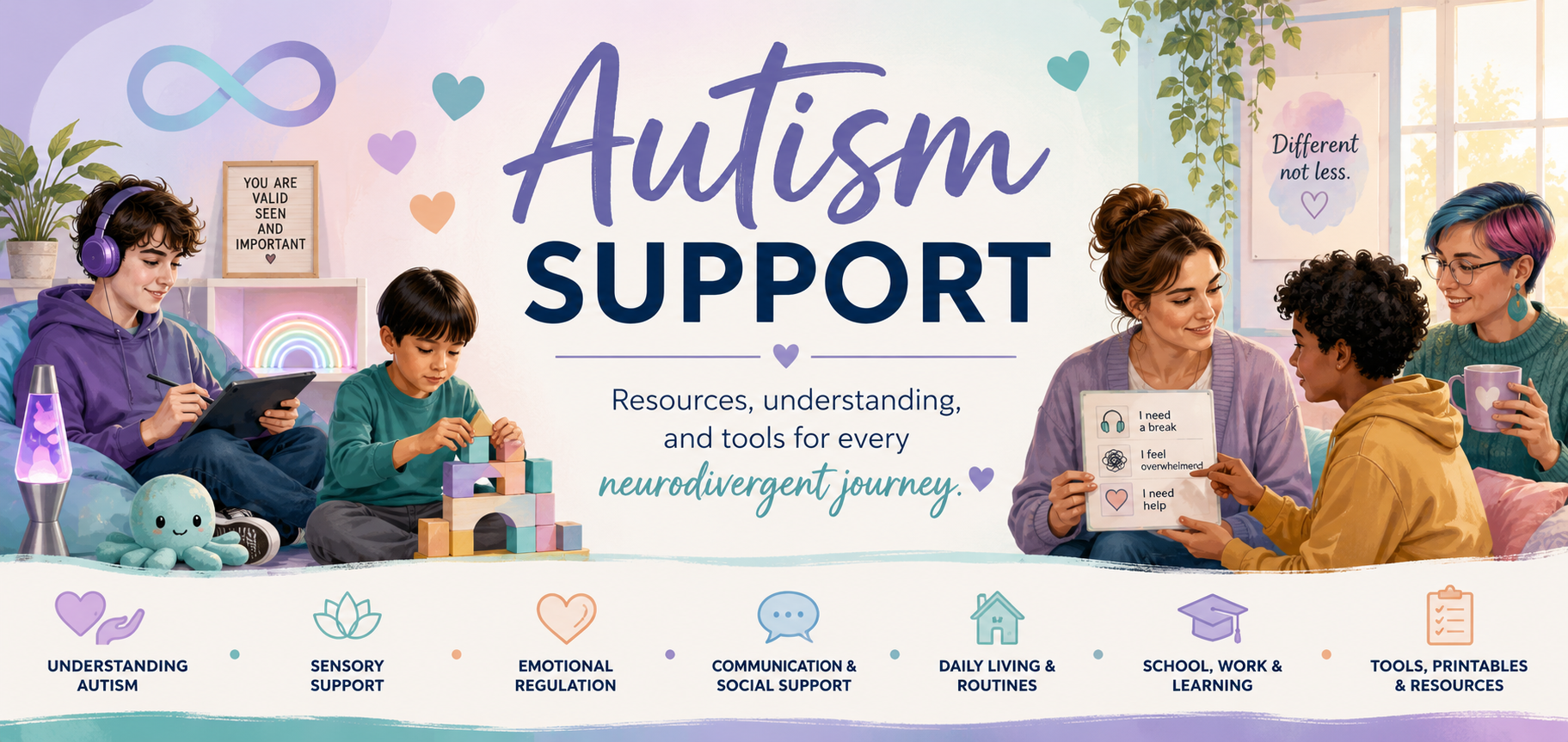 Autism Support - resources, understanding and tools for every neurodivergent journey