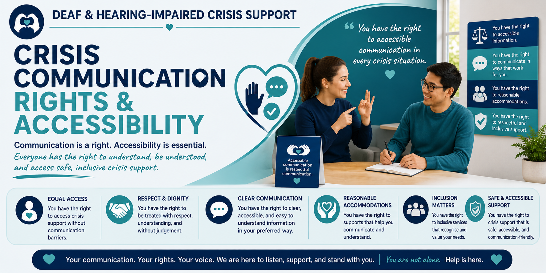 Crisis Communication Rights and Accessibility Banner
