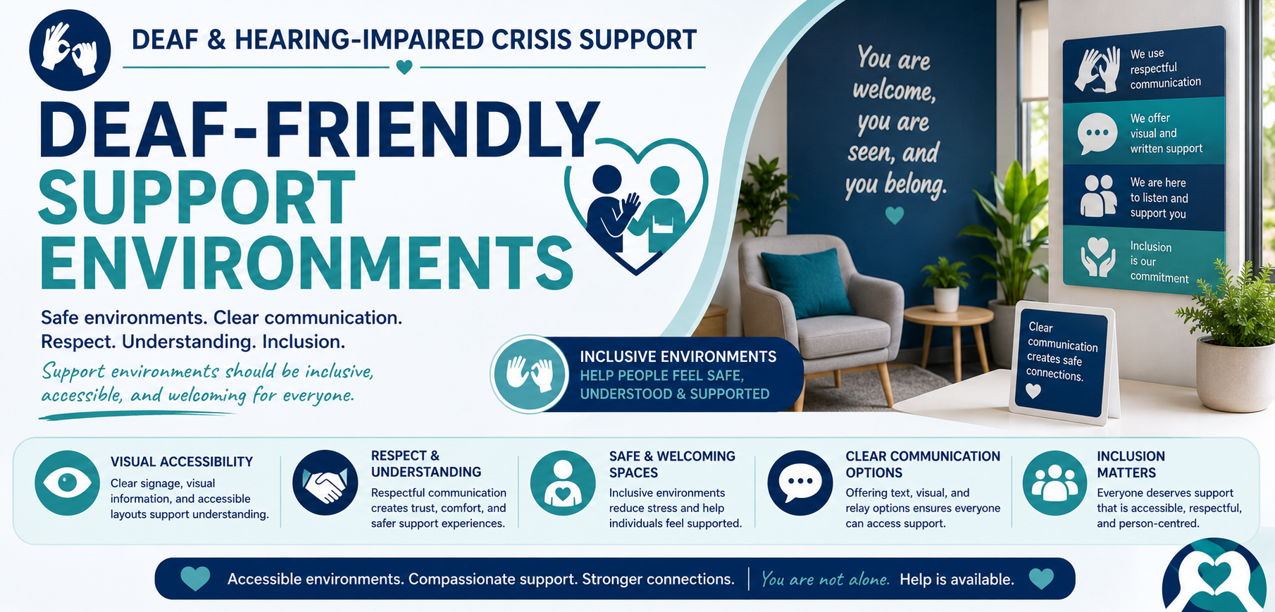 Deaf-Friendly Support Environments Banner