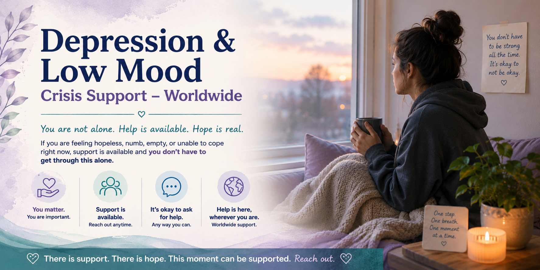 Depression and Low Mood Crisis Support Worldwide