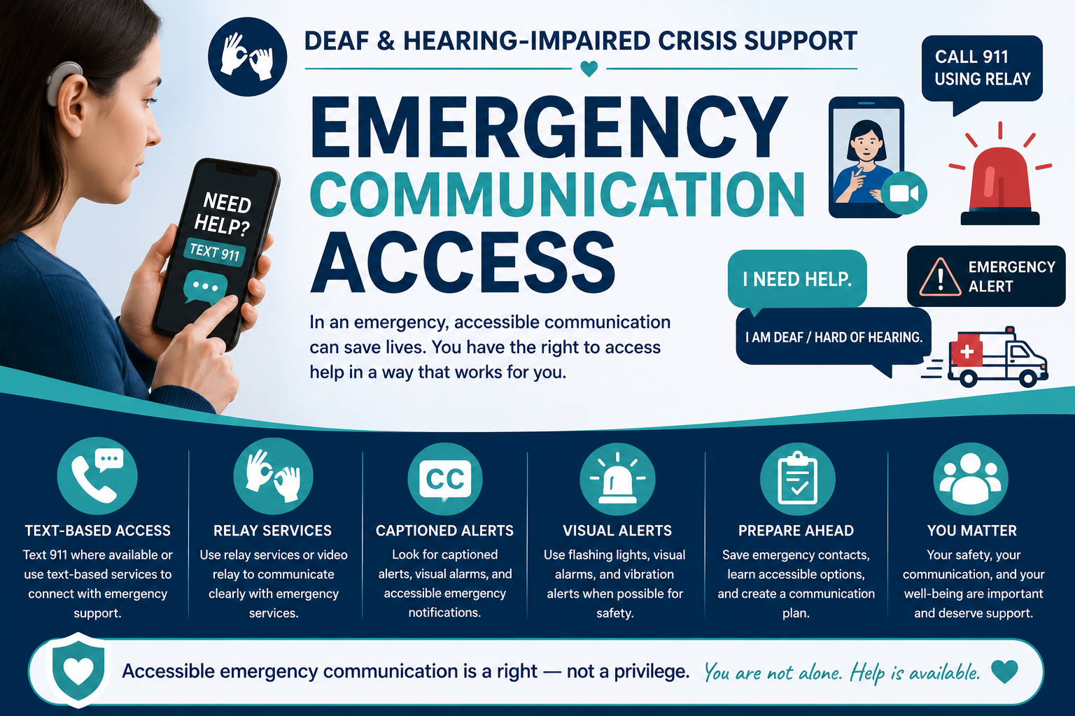 Emergency Communication Access Banner