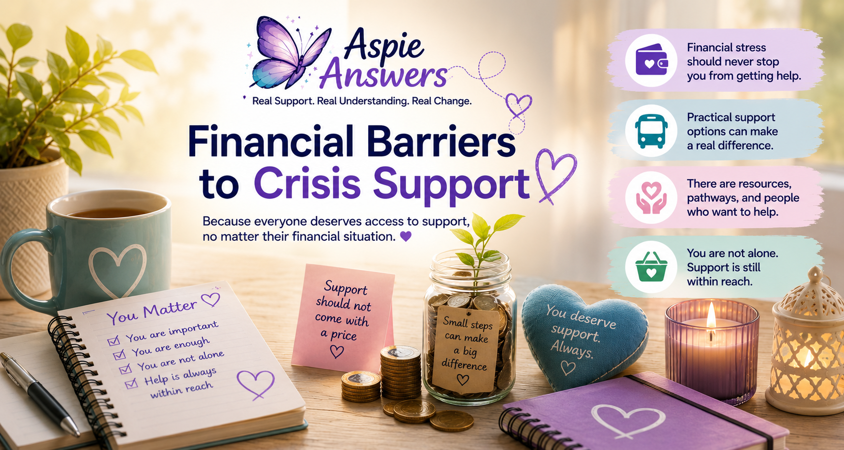 Financial Barriers to Crisis Support Banner