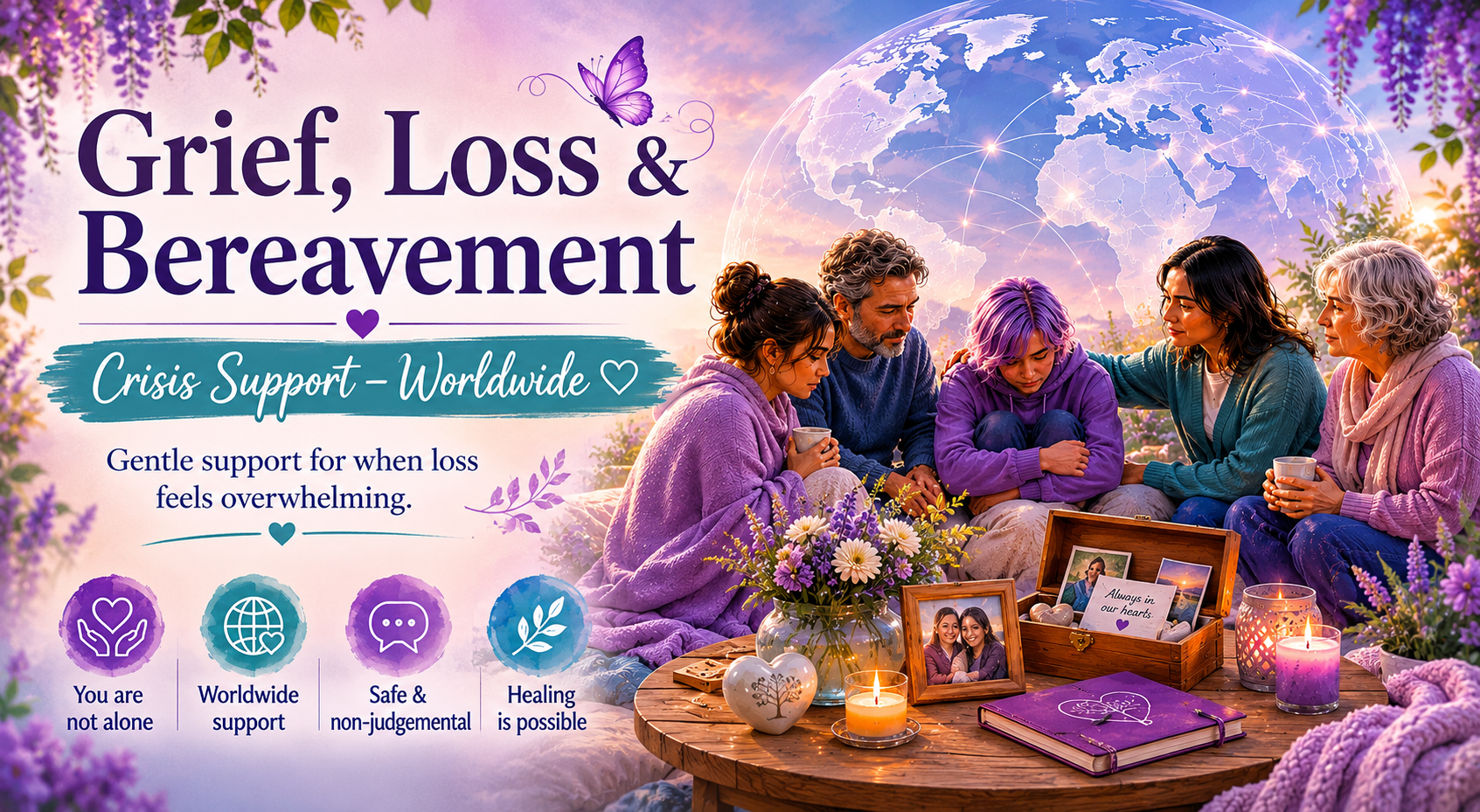Grief Loss and Bereavement Crisis Support Worldwide