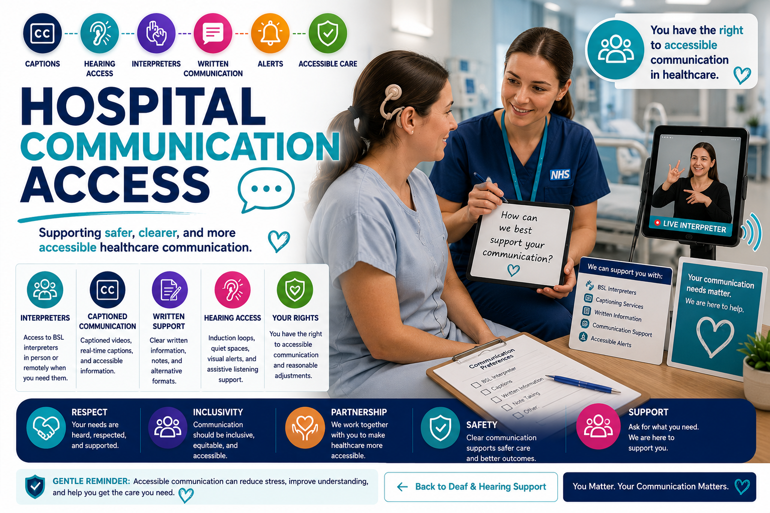 Hospital Communication Access Banner