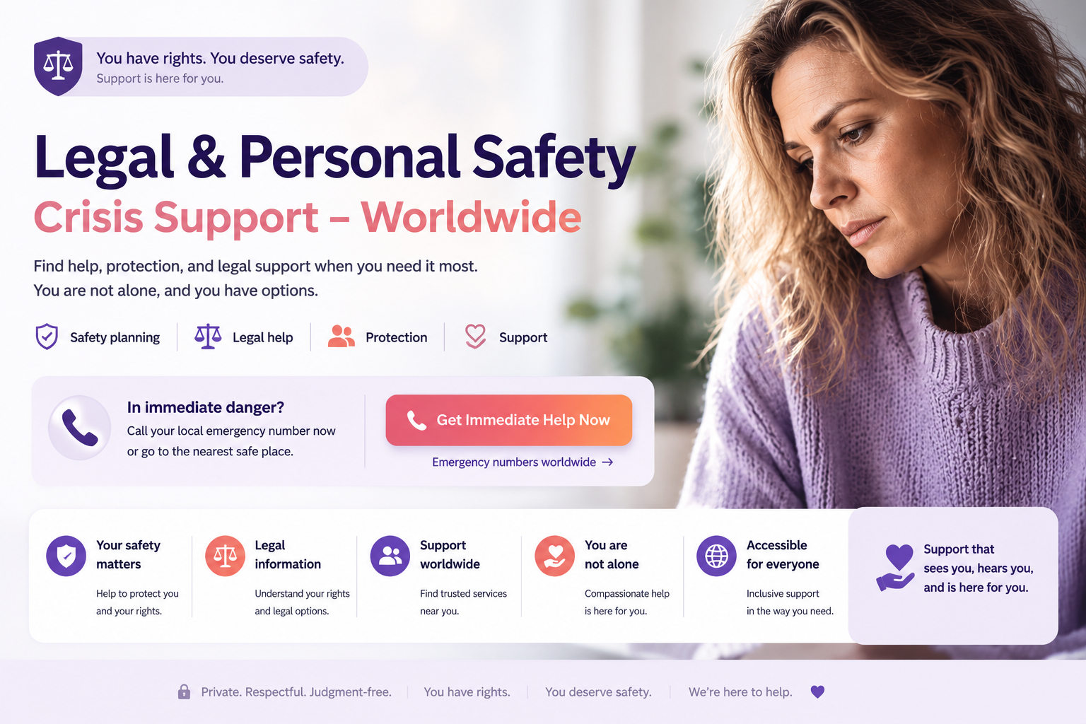 Legal and Personal Safety Crisis Support Worldwide