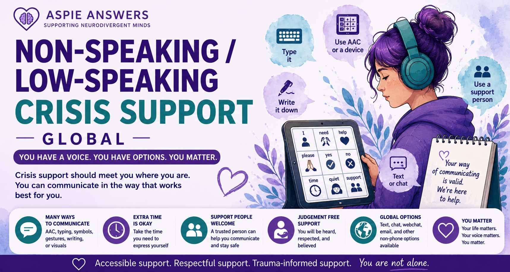 Non-Speaking Low-Speaking Crisis Support Global