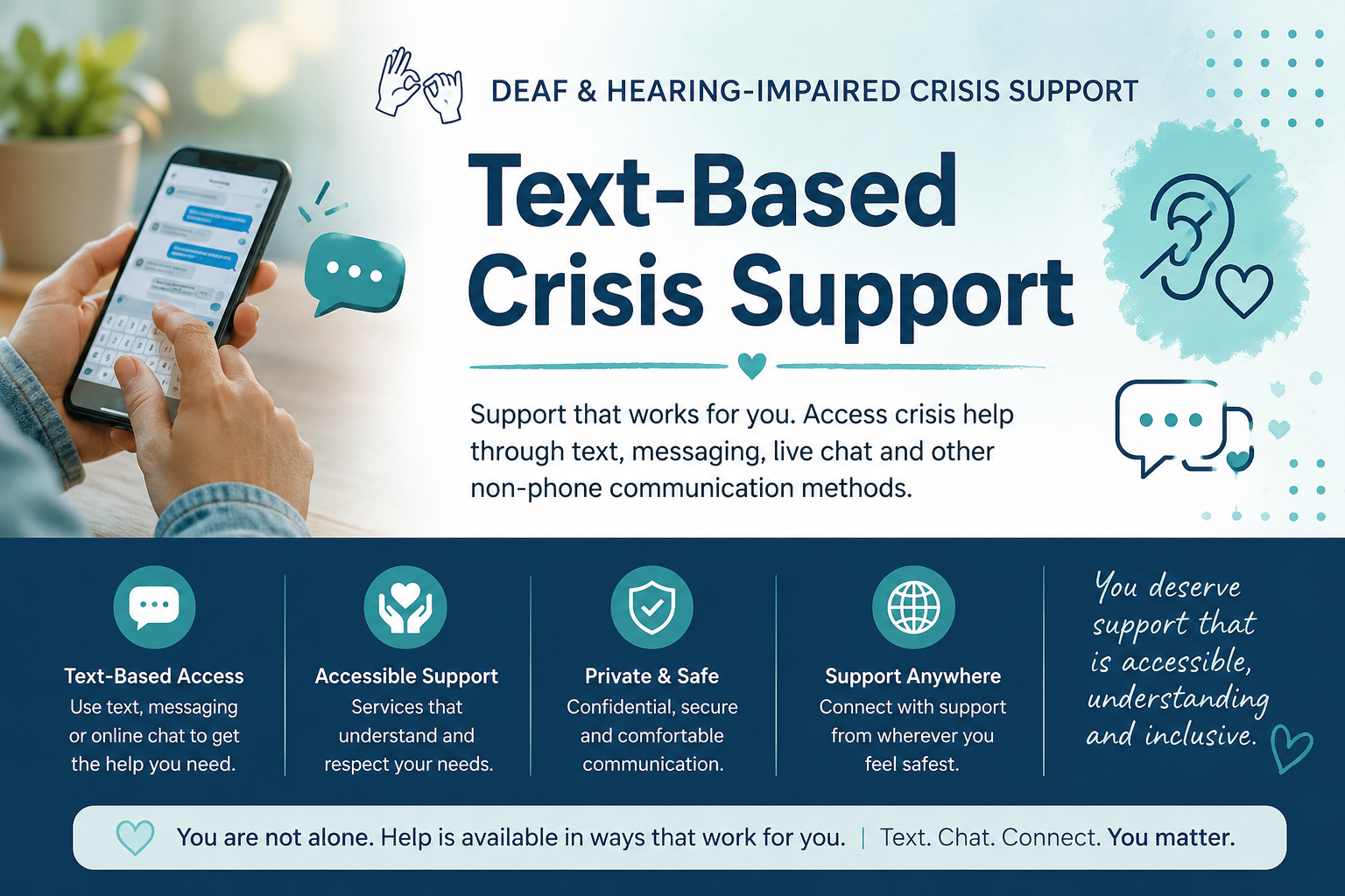 Text-Based Crisis Support Banner