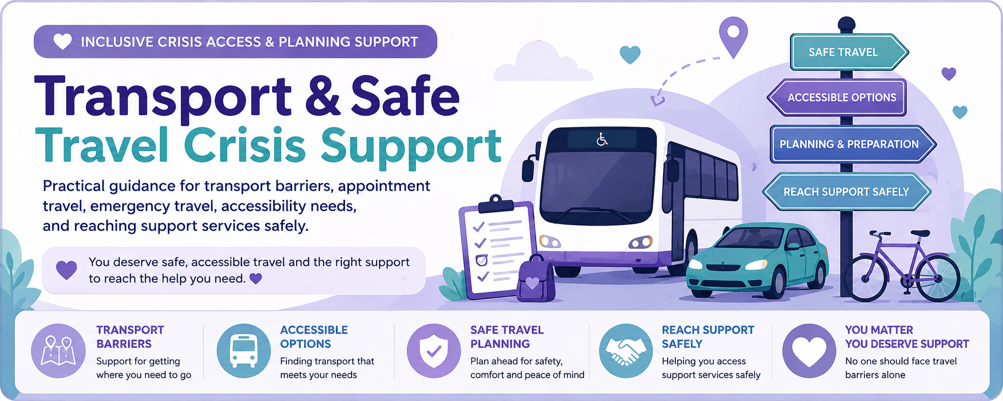 Transport & Safe Travel Crisis Support Banner