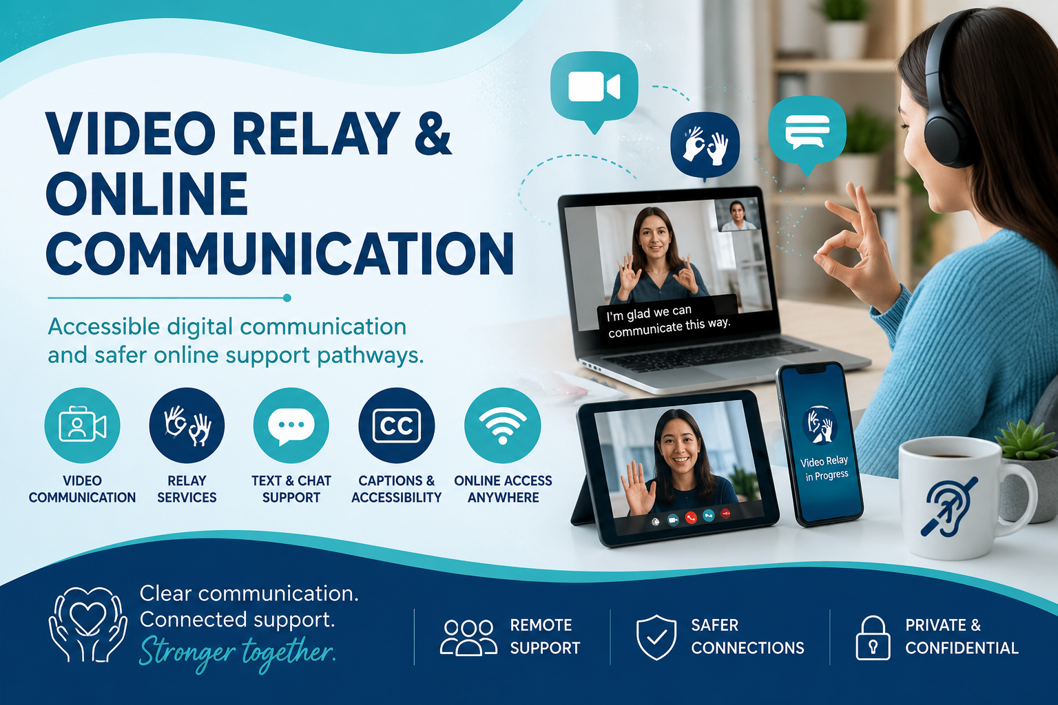 Video Relay and Online Communication Banner