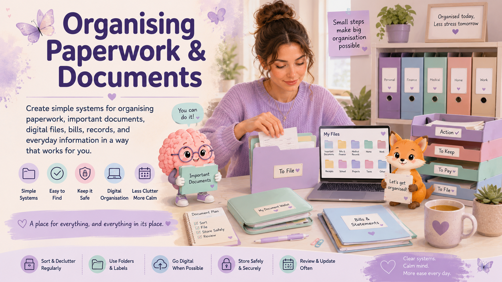 Organising Paperwork and Documents