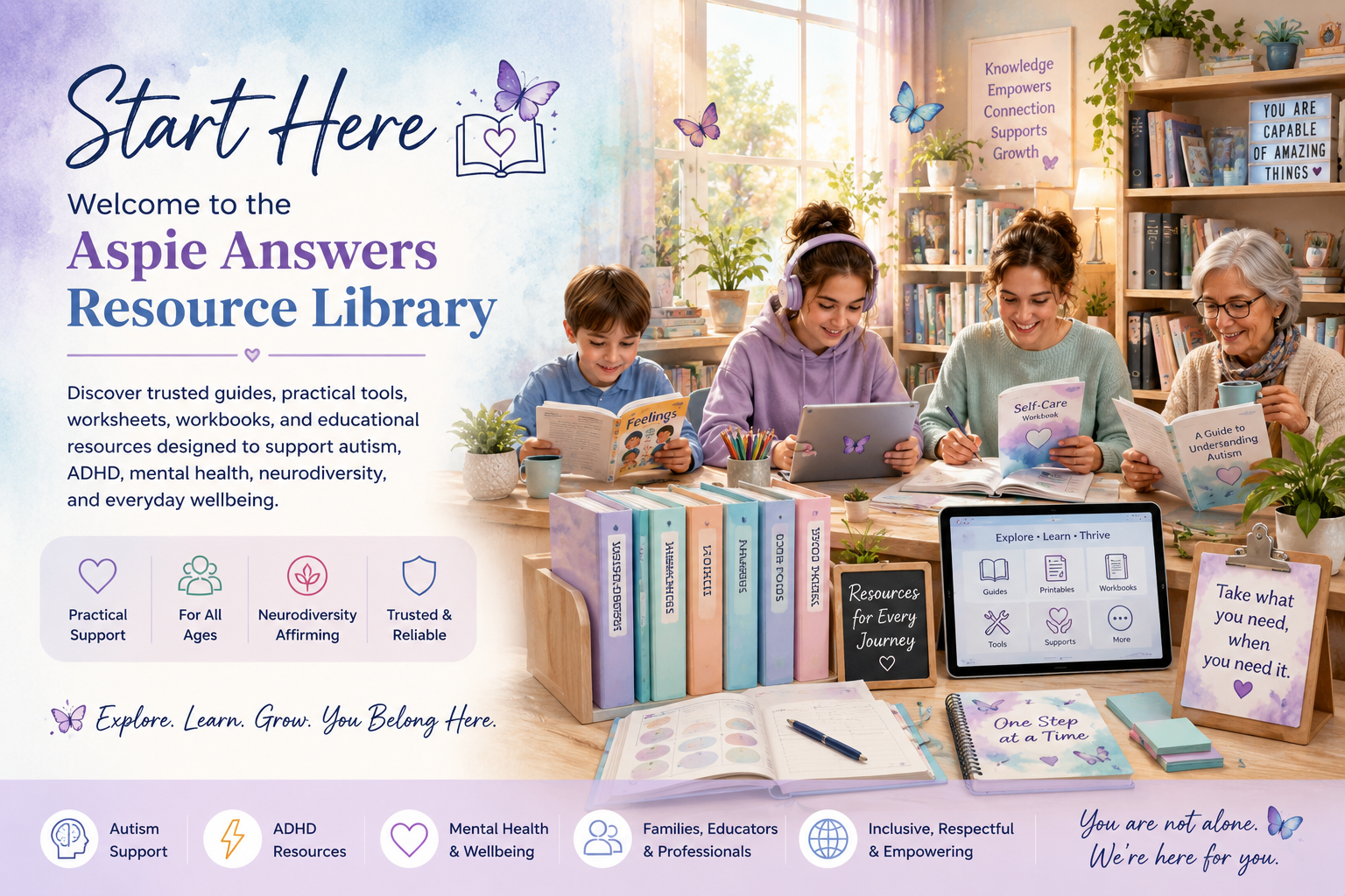 Start Here - Welcome to the Aspie Answers Resource Library