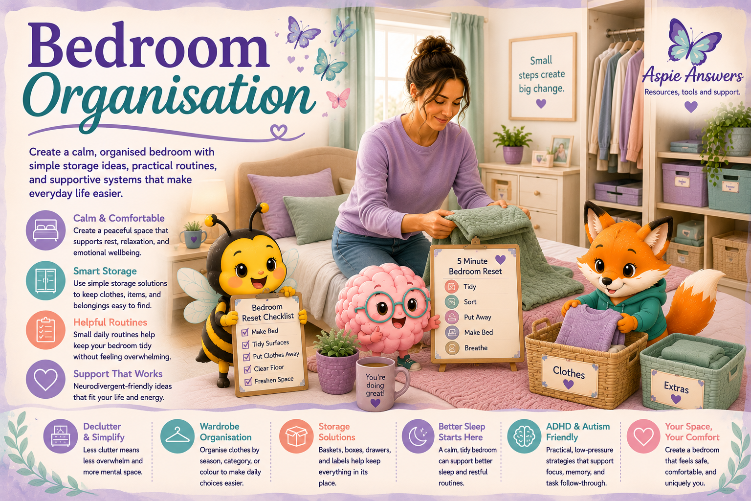Bedroom Organisation Everyday Help