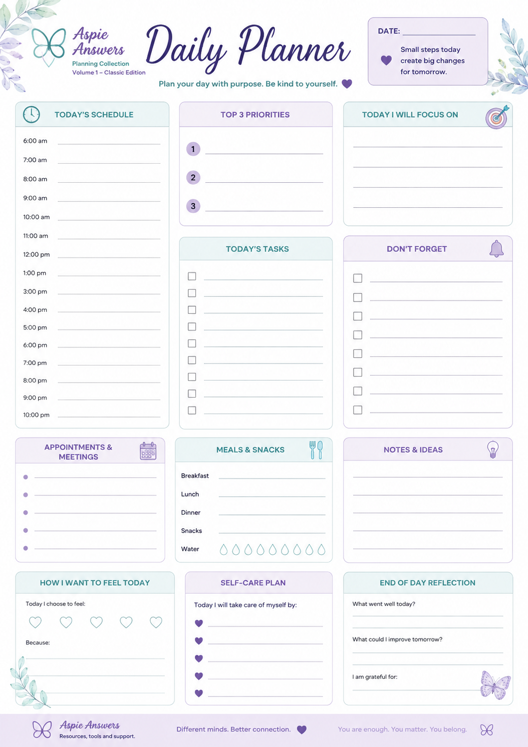 Daily Planner Classic Edition