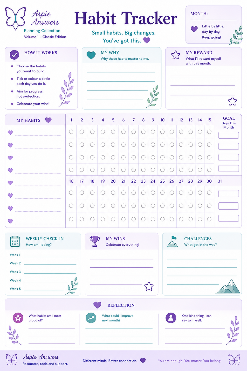 Habit Tracker Classic Edition