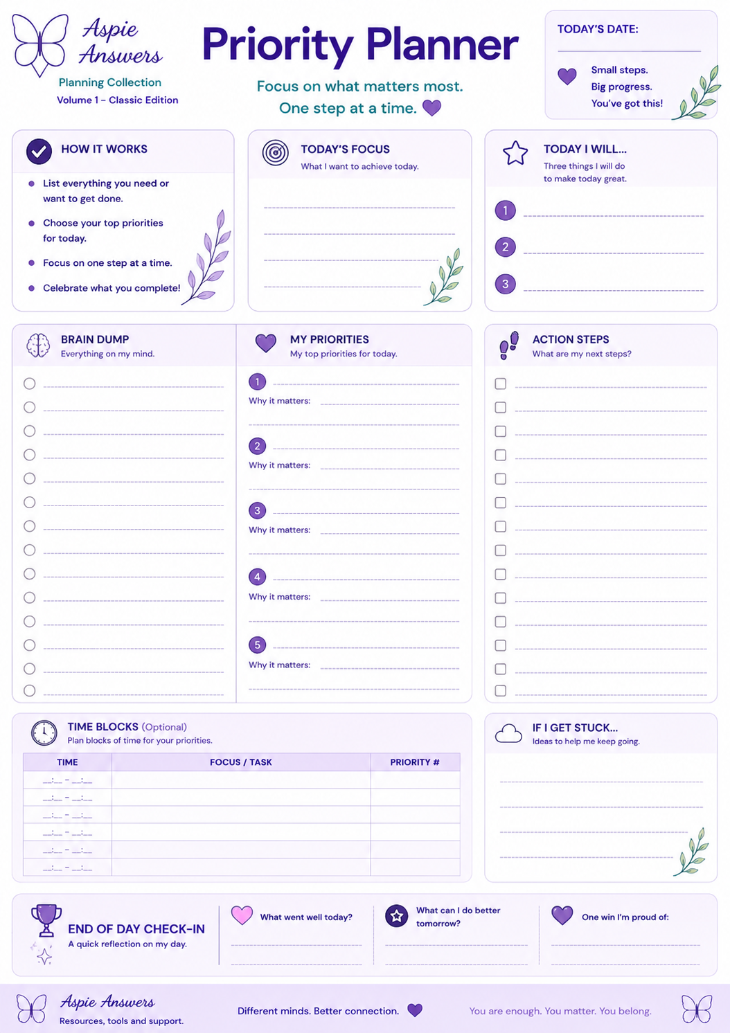 Priority Planner Classic Edition