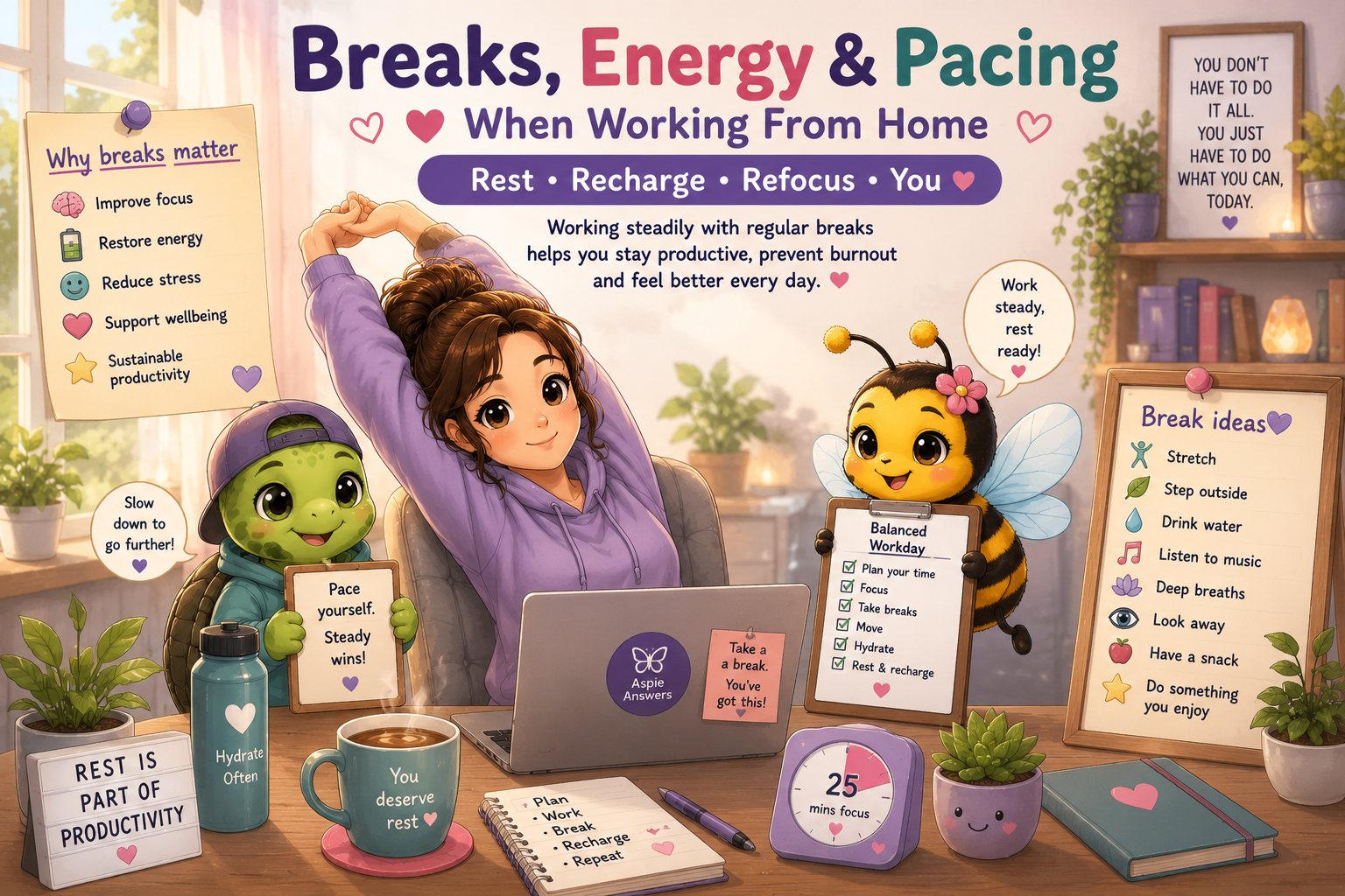 Breaks, Energy and Pacing When Working From Home