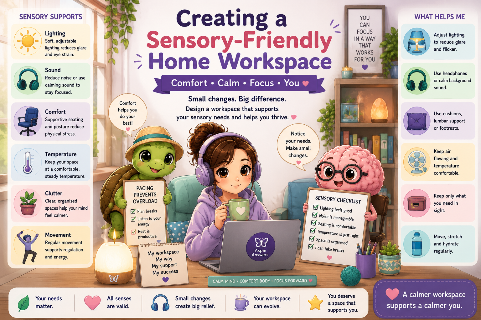 Creating a Sensory-Friendly Home Workspace