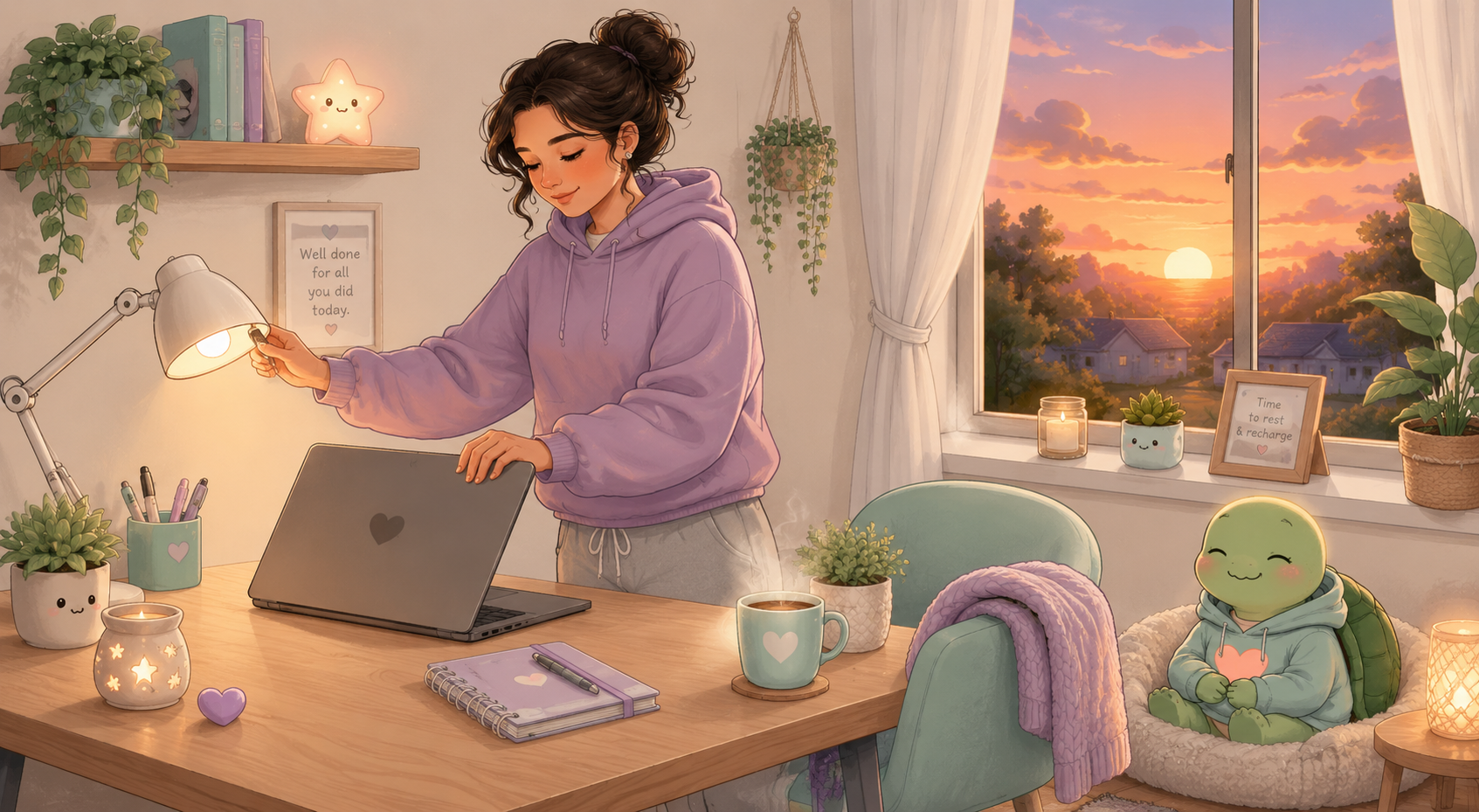 Ending the workday and switching off while working from home
