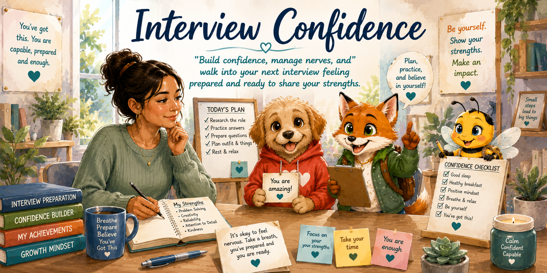 Interview Confidence banner for the Aspie Answers Work and Employment Hub