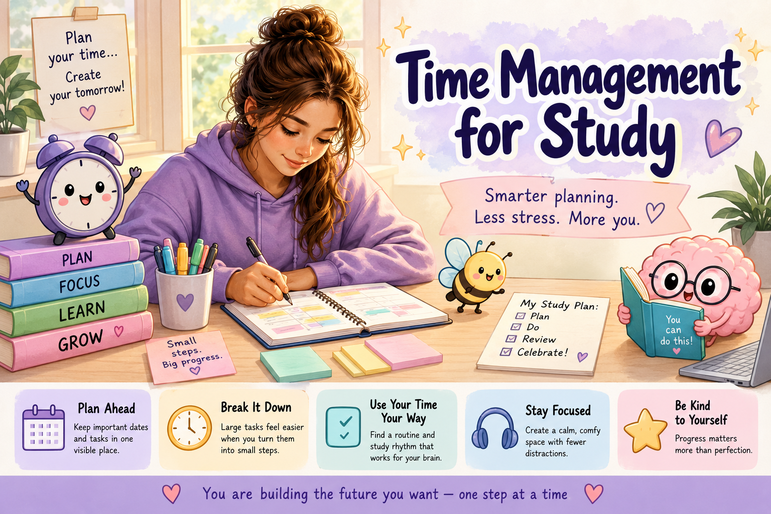 Time Management for Study with practical planning, focus and study routine support